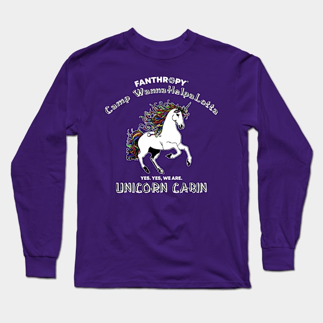 Unicorn Cabin (all products) Long Sleeve T-Shirt by Fans of Fanthropy